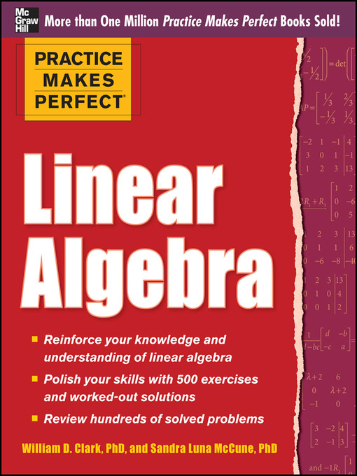 Title details for Practice Makes Perfect Linear Algebra by Sandra Luna McCune - Wait list